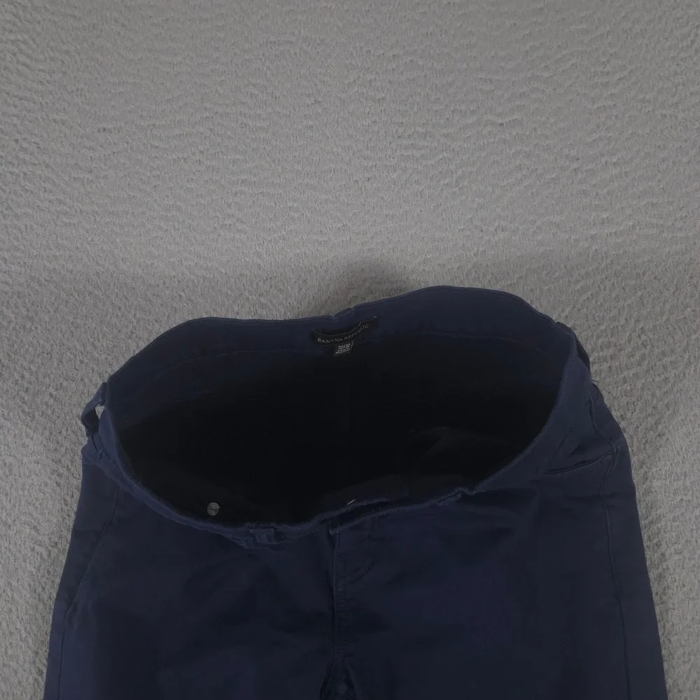 Banana Republic Pants Mens 32x32 Navy Slim Travel Stretch Cotton Chino Leg Work